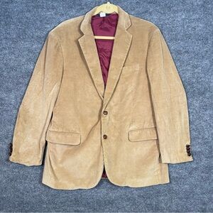 346 Brooks Brothers Men’s 42R Madison Fit Camel Tan Corduroy Blazer
